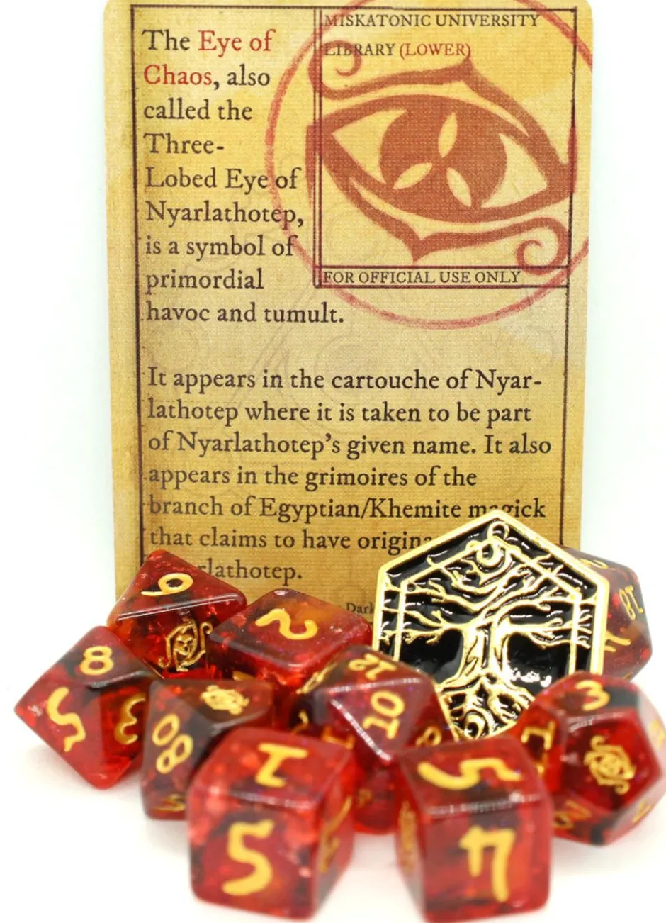 Set de dés - Elder Dice : Eye of Chaos- Dark Omens Polyhedral Collection