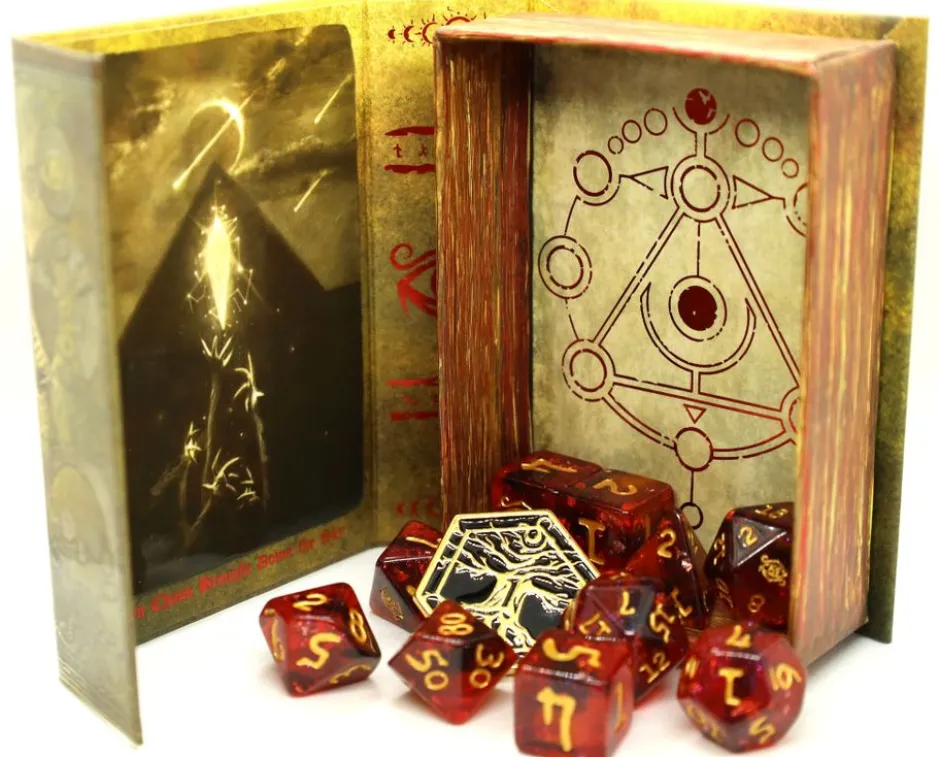 Set de dés - Elder Dice : Eye of Chaos- Dark Omens Polyhedral Collection