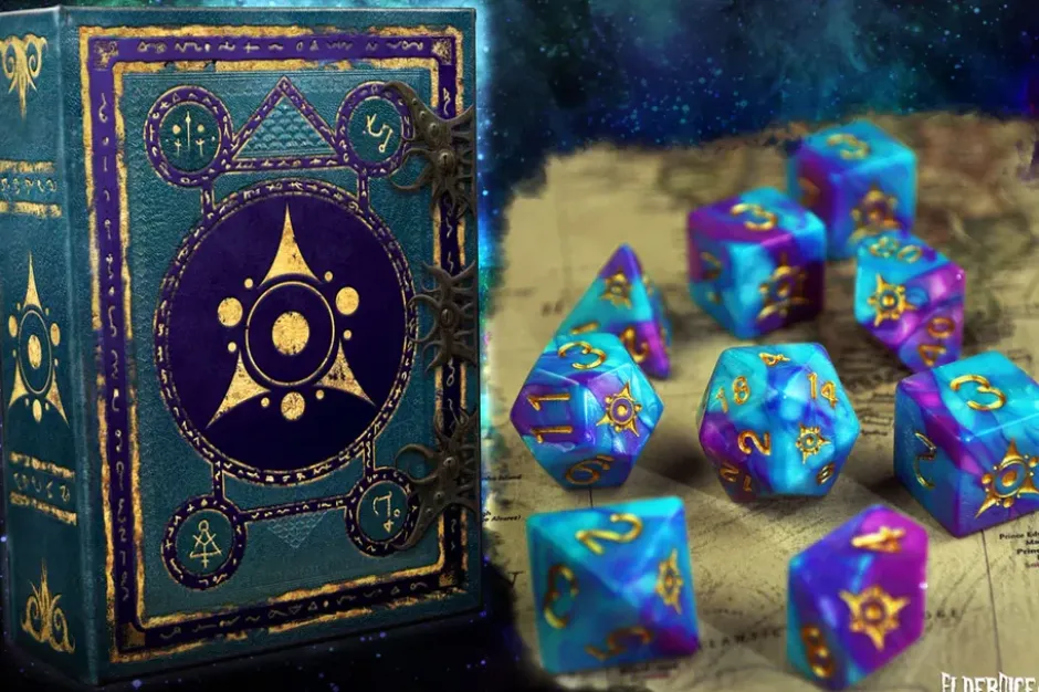 Set de dés - Elder Dice : Sigil of the Dreamlands - Kadathian Ice