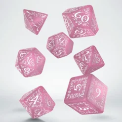 Set de dés : Elvish Shimmering Pink / White