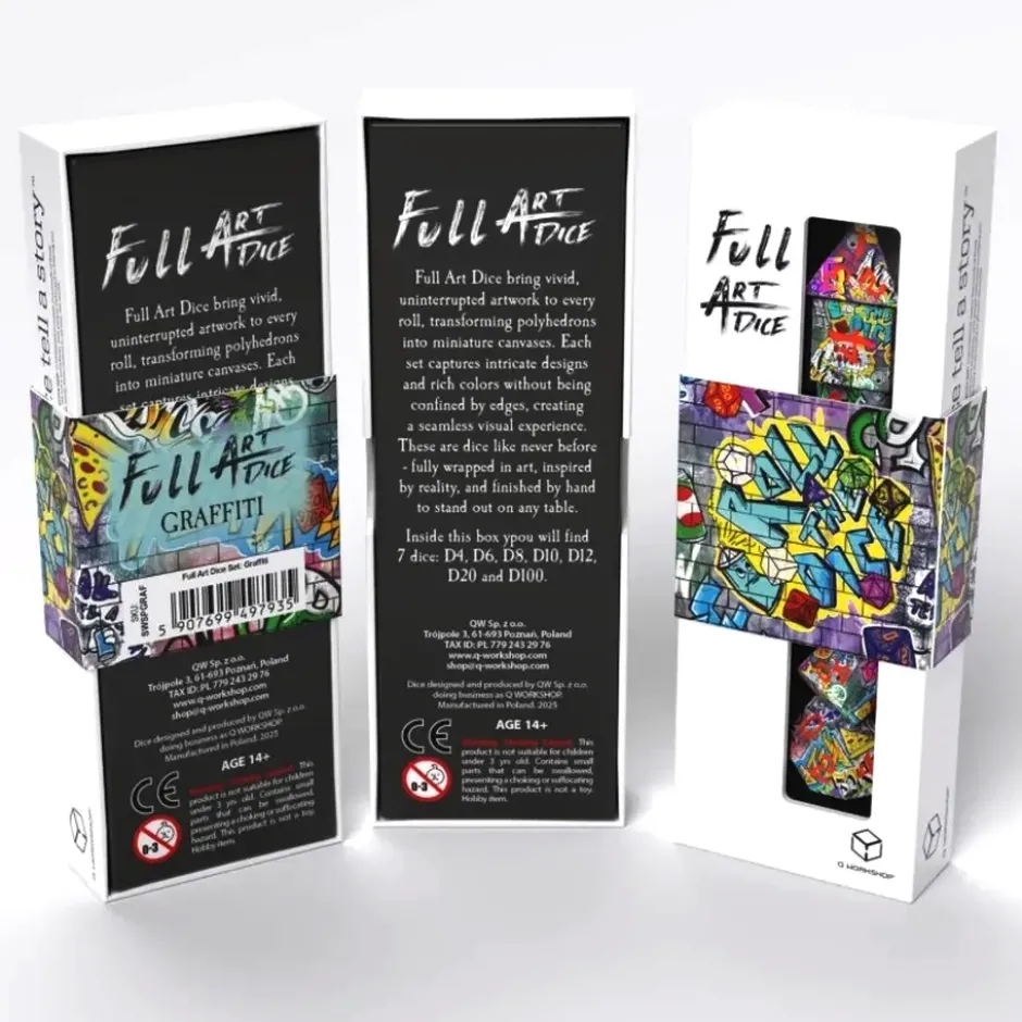 Set de dés : Full Art Dice™ Set - Graffiti