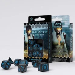 Set de dés : Galactic Black & Blue