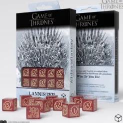 Set de dés : Game of Thrones - Lannister 10xD6 Dice Set.