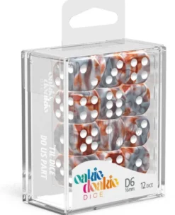 Set de dés - Gemidice Silver Rust (12 d6)
