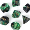 Set de dés : Gemini Black-Green/Gold CHX26439