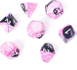 Set de dés : Gemini Black-Pink/White CHX26430