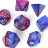Set de dés : Gemini Blue-Purple/Gold CHX26428