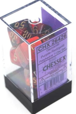 Set de dés : Gemini Blue-Purple/Gold CHX26428