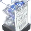 Set de dés : Gemini Blue-Steel/White CHX26423