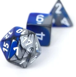 Set de dés : Gemini Blue-Steel/White CHX26423