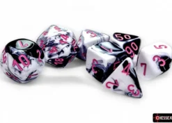 Set de dés : Gemini Gemini Black-White/pink CHX26469
