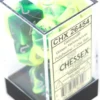 Set de dés : Gemini Green-Yellow/silver CHX26454