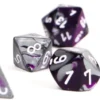 Set de dés : Gemini Purple-Steel/White CHX26432