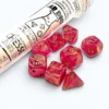 Set de dés : Lab Dice Shimmer Ignis / Or CHX30076