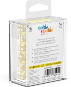 Set de dés - Marble Jaune (36 d6)
