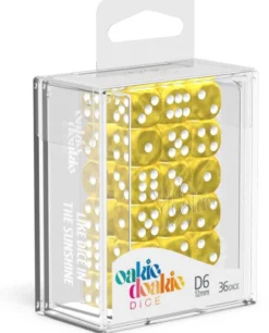 Set de dés - Marble Jaune (36 d6)