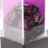Set de dés : Mini-Polyhedral Gemini Black-Purple/gold CHX20640