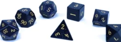 Set de dés minéraux : Gemme Bleue