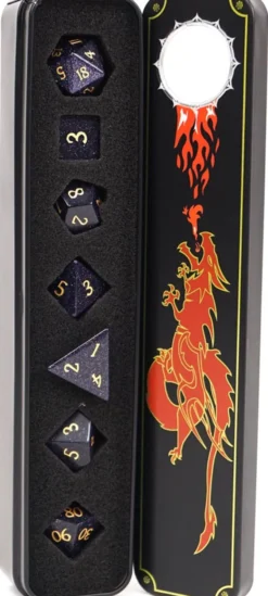 Set de dés minéraux : Gemme Bleue