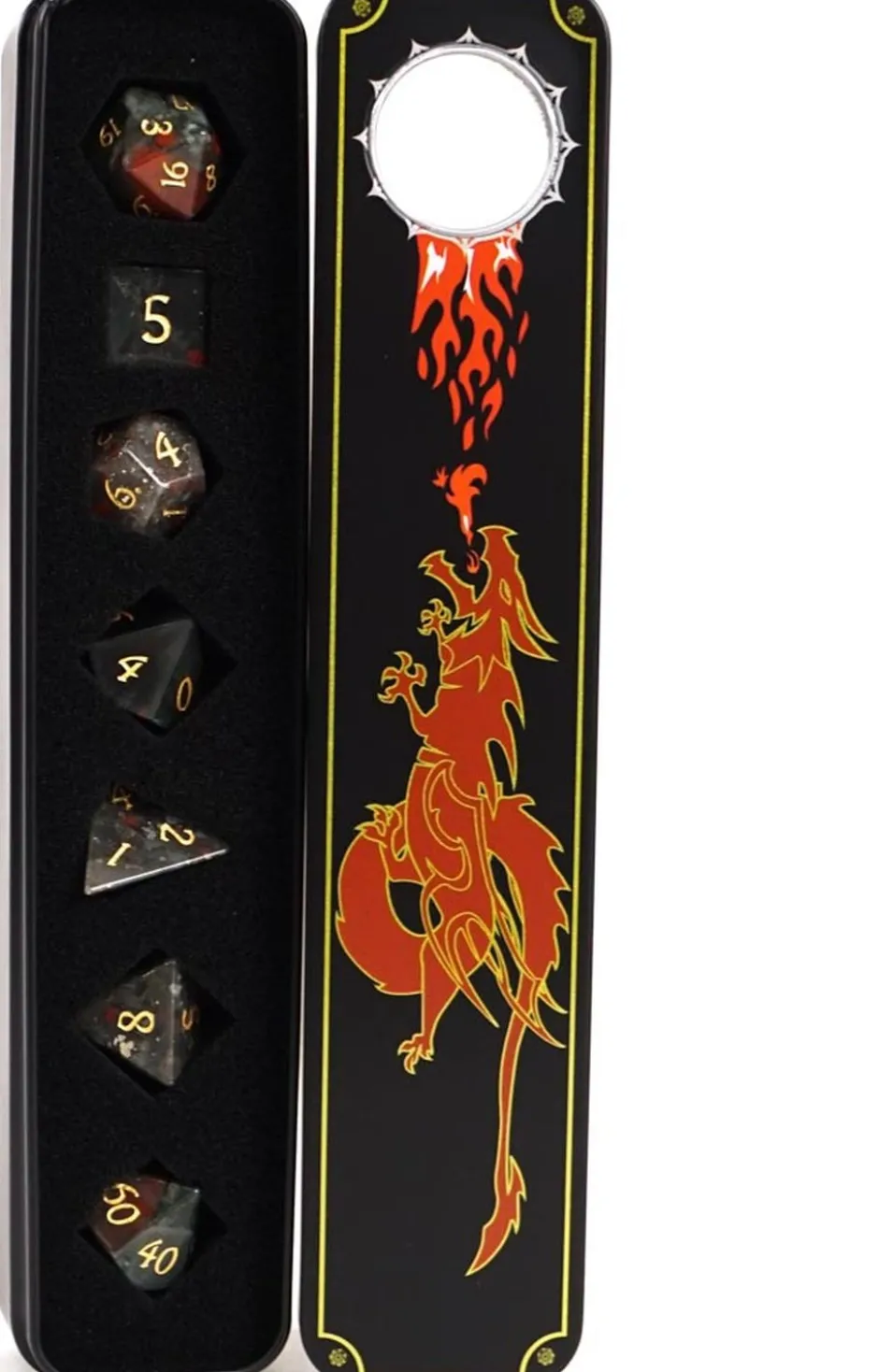 Set de dés minéraux : Gemmes de Sang