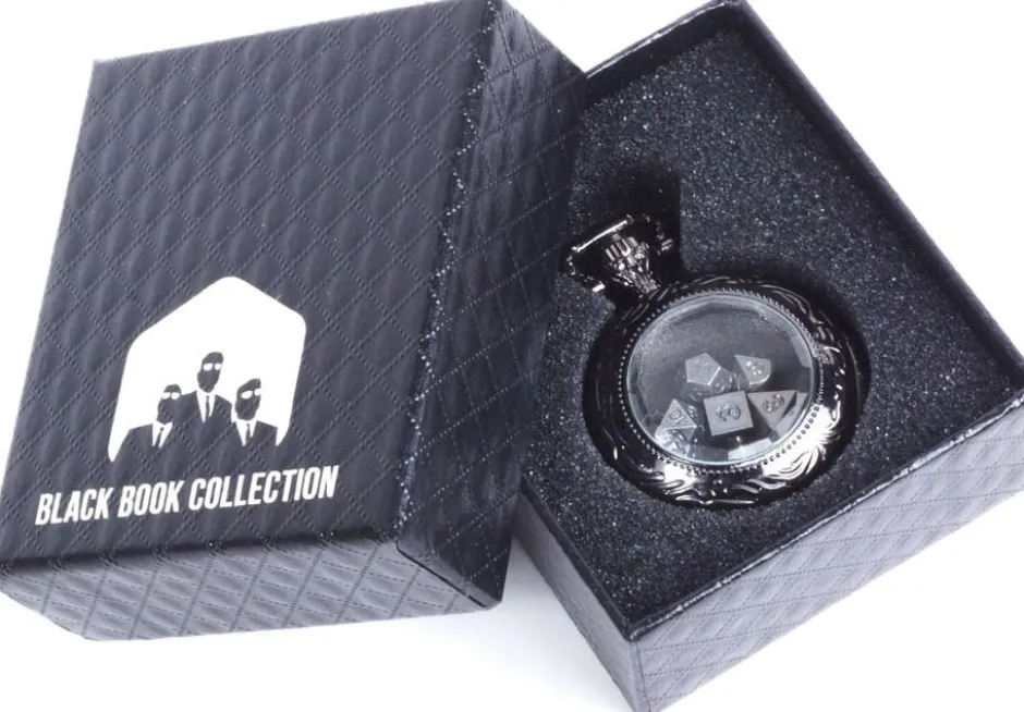 Set de Dés Montre à Gousset Noire - Black Book Collection