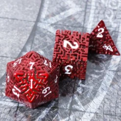 Set de Dés Métalliques Ajourés – Modèle