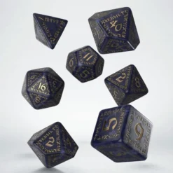 Set de dés : Runic Mixed-blue & gold