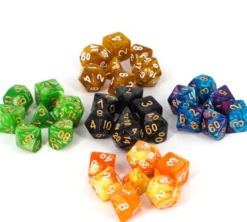 Set de dés : Set complet (couleur aléatoire)