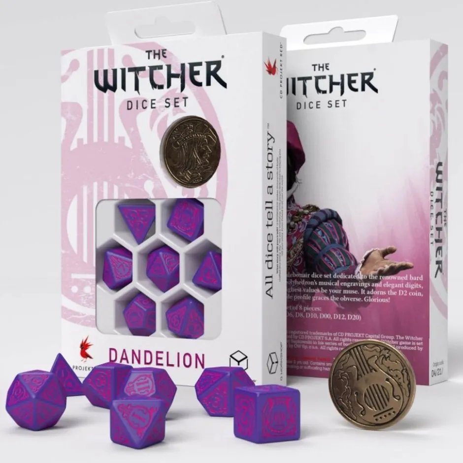 Set de dés : The Witcher - Dandelion / Jaskier the Conqueror of Hearts