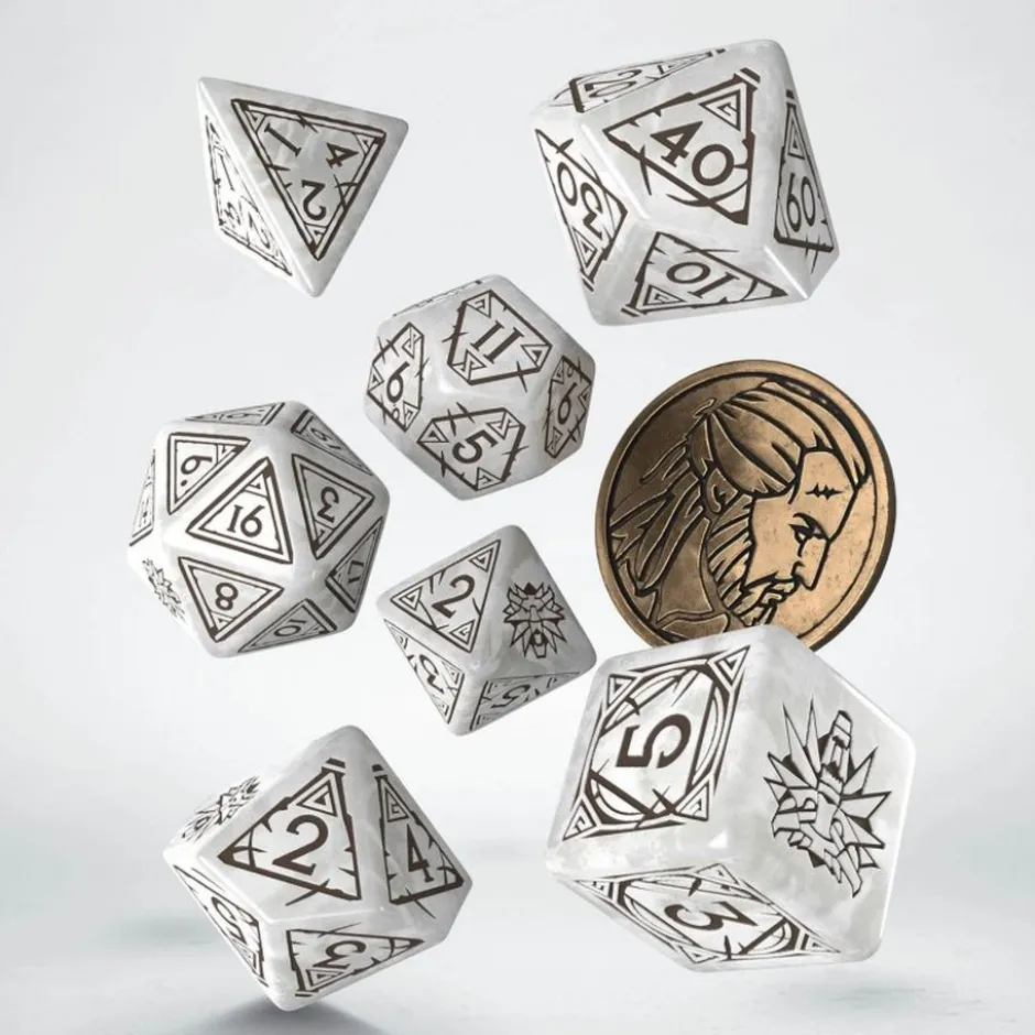 Set de dés : The Witcher - Geralt The White Wolf