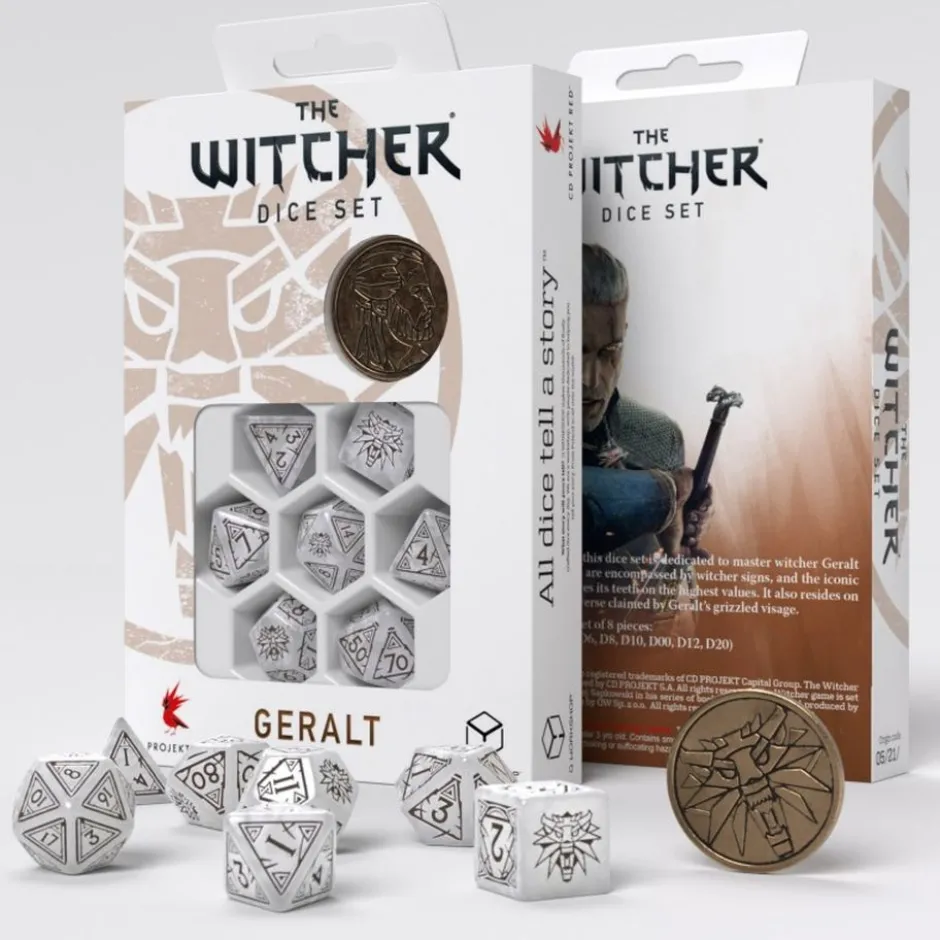 Set de dés : The Witcher - Geralt The White Wolf
