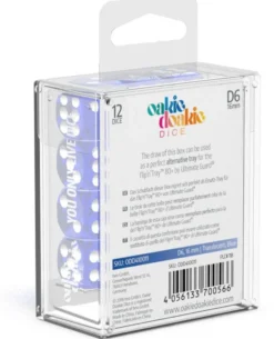 Set de dés - Translucent Bleu (12 d6)