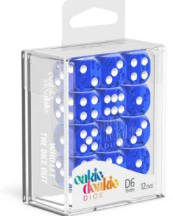 Set de dés - Translucent Bleu (12 d6)