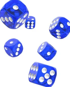 Set de dés - Translucent Bleu (12 d6)