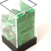 Set de dés : Translucent Green/White CHX23075