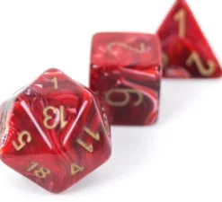 Set de dés : Vortex Burgundy/Gold CHX27434