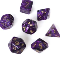 Set de dés : Vortex Purple/Gold CHX27437