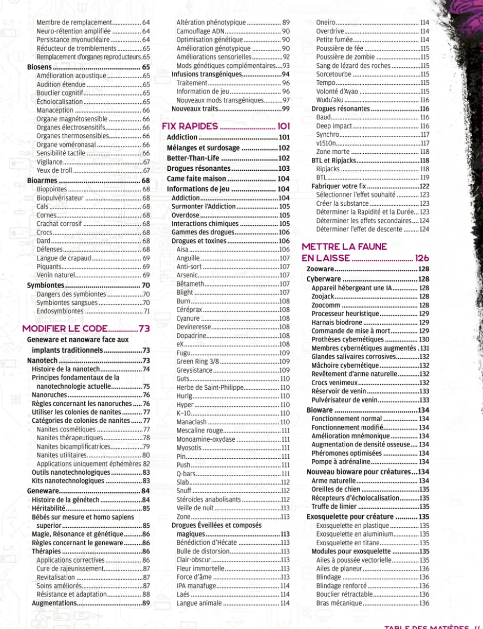 Shadowrun 6 - Corps à la carte