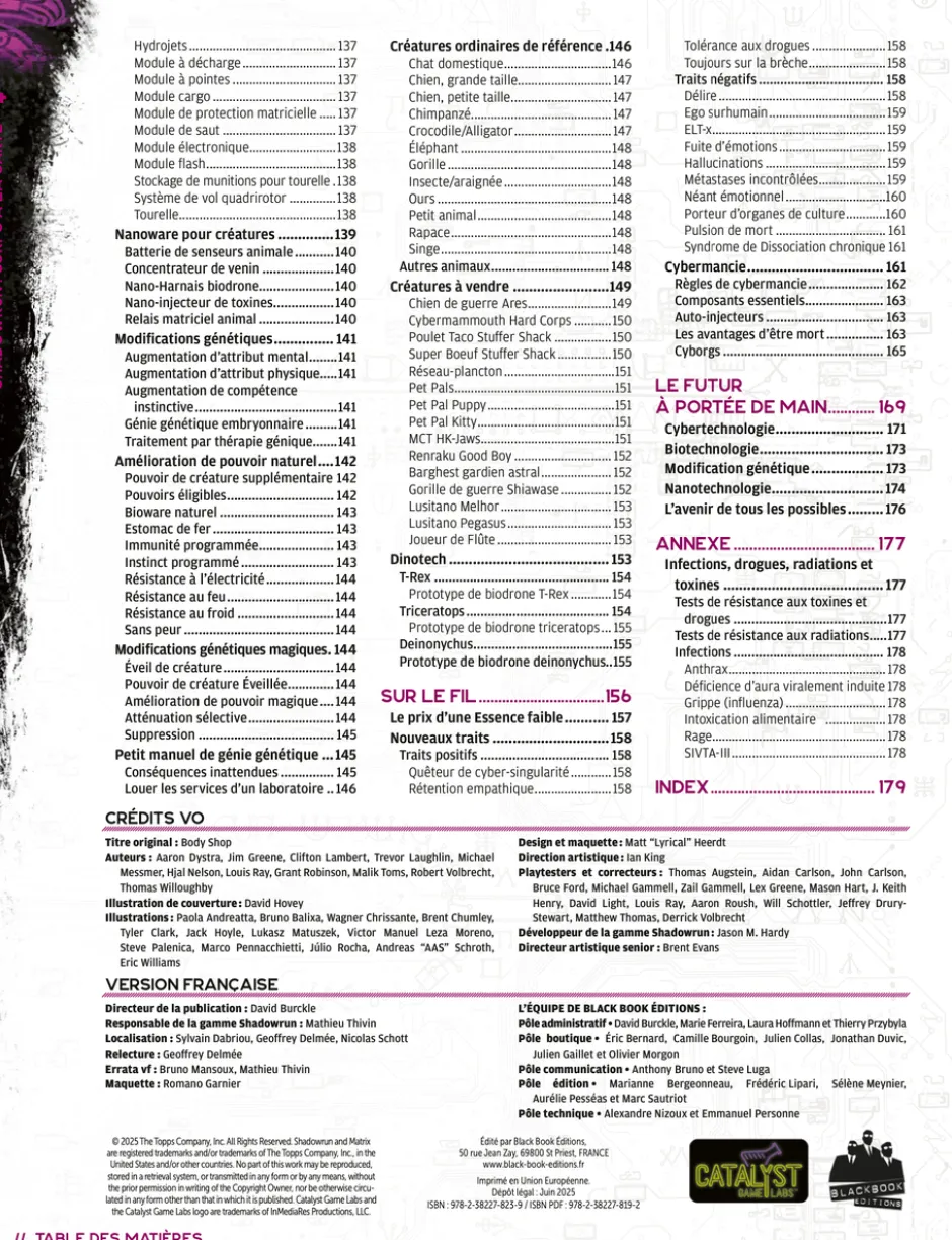 Shadowrun 6 - Corps à la carte