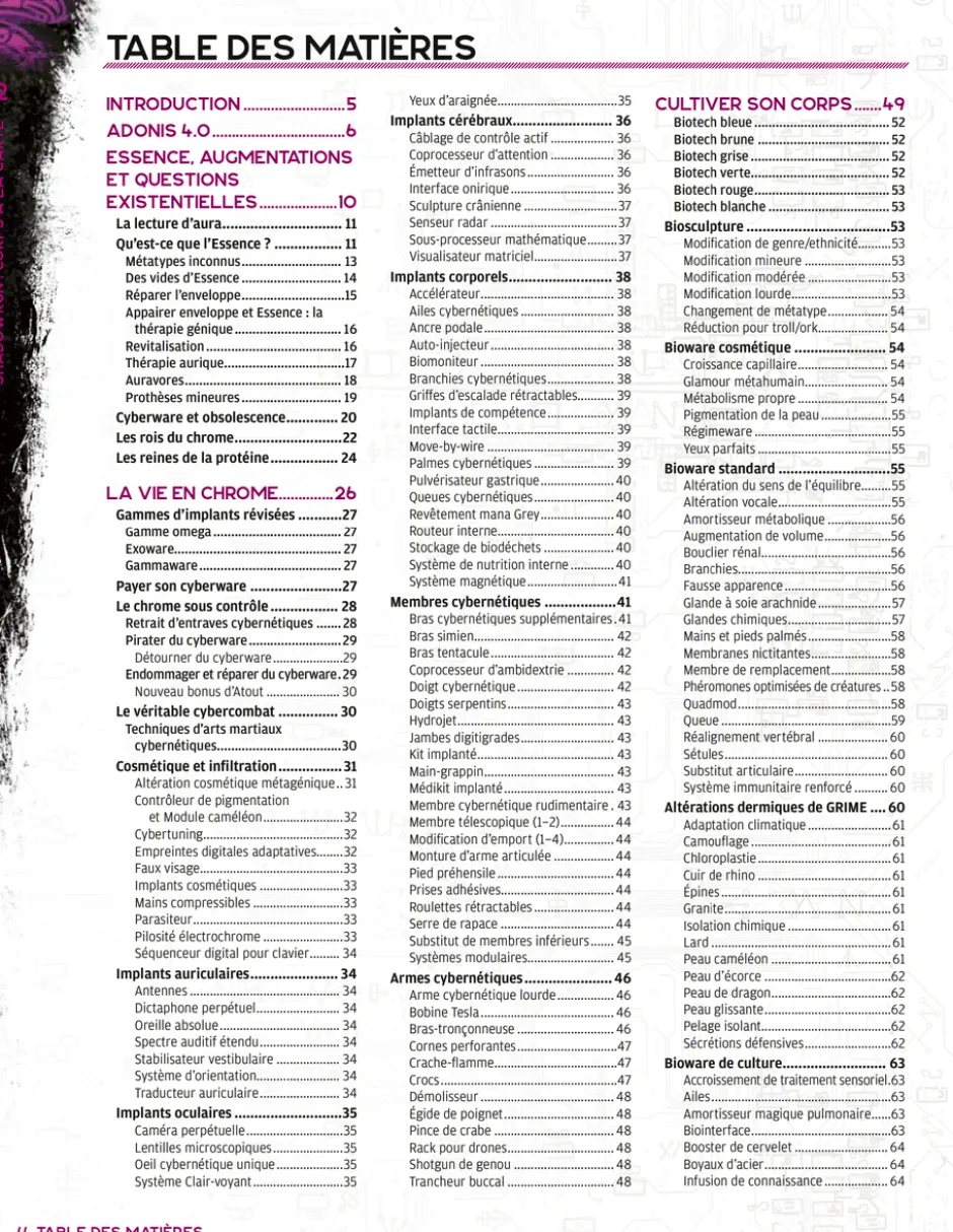 Shadowrun 6 - Corps à la carte