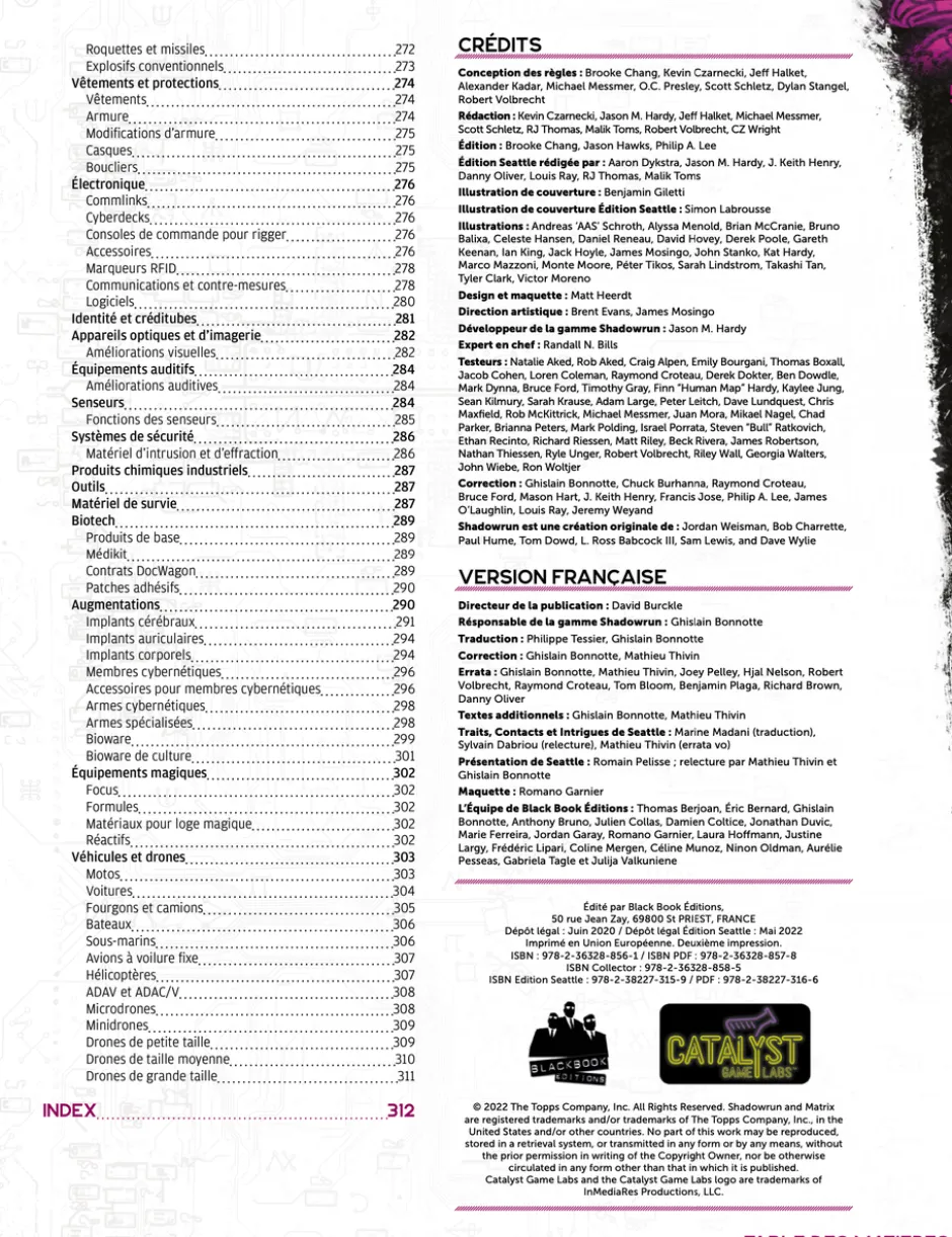 Shadowrun 6 - Livre de base édition Seattle