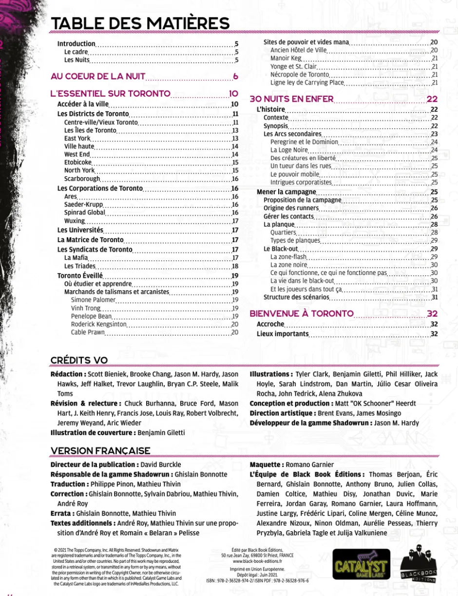 Shadowrun 6 - 30 Nuits