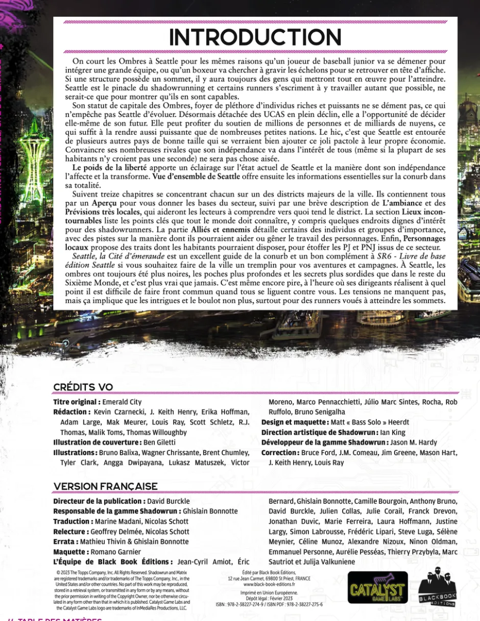 Shadowrun 6 - Seattle, Cité d'émeraude