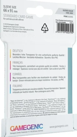 Standard Card Game Prime Sleeves (66 x 91 mm)
