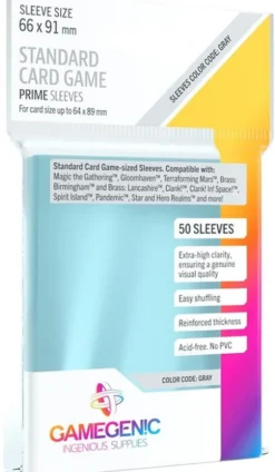 Standard Card Game Prime Sleeves (66 x 91 mm)