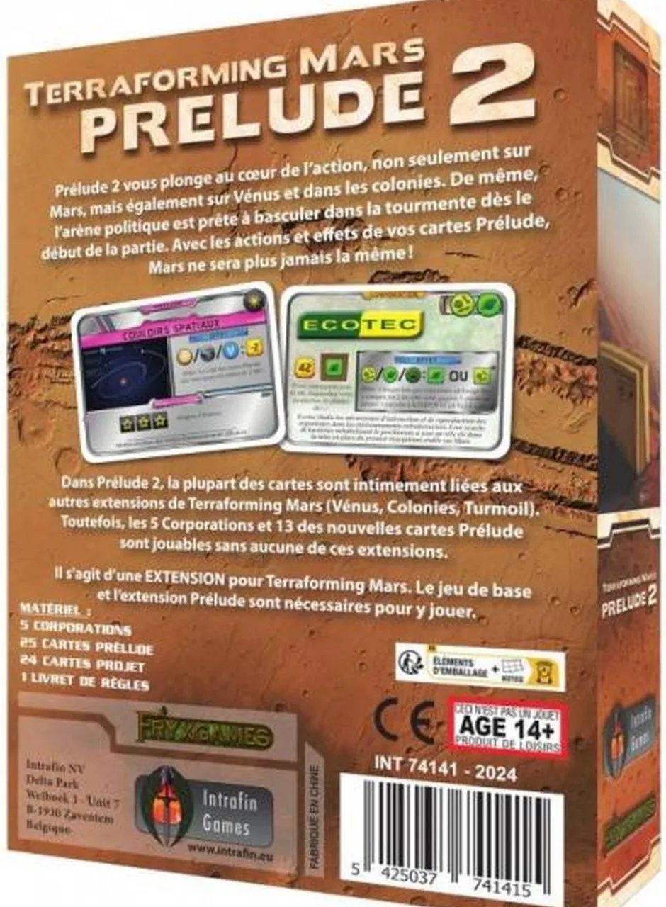 Terraforming Mars : Prelude 2 (Ext.)
