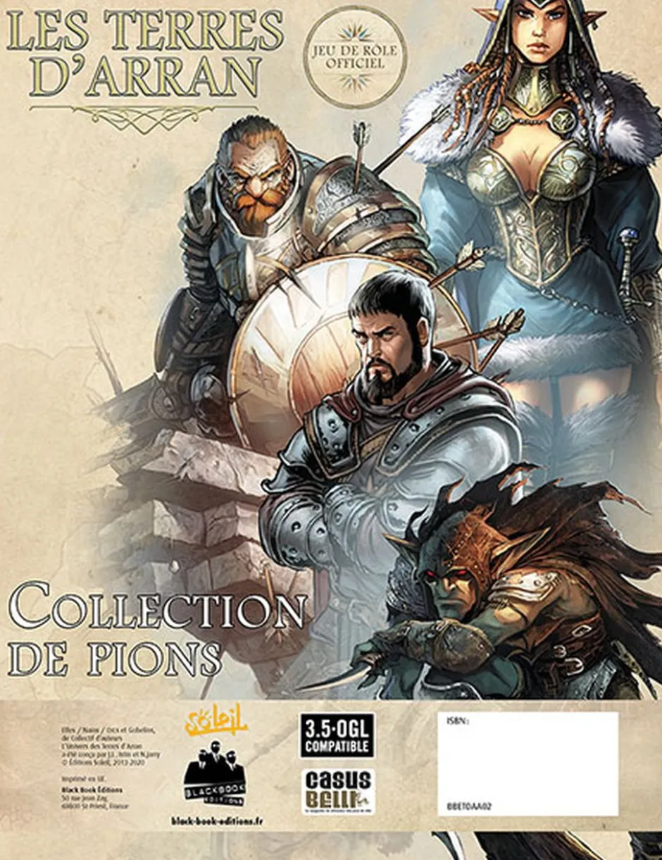 Terres d'Arran - Collection de pions cartonnés
