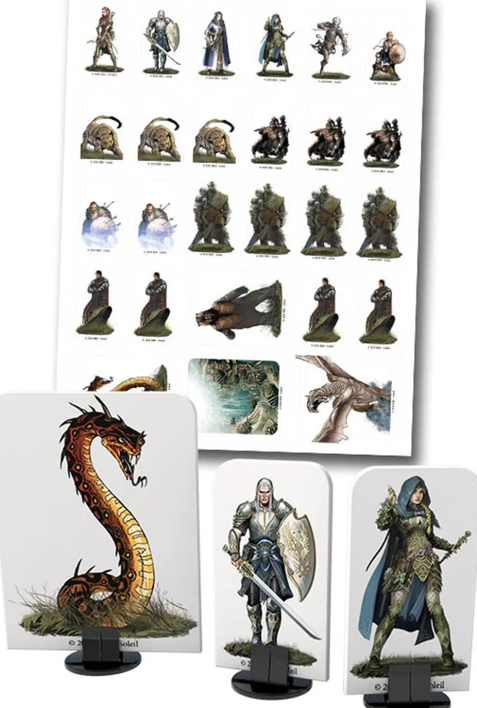 Terres d'Arran - Collection de pions cartonnés