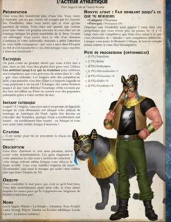 Torg Eternity - Archétypes bonus Empire du Nil