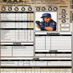 Torg Eternity - Fiches de personnages prétirés de Jour Un